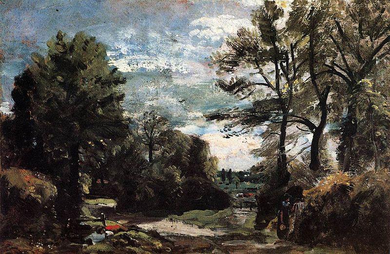 John Constable A Lane near Flatford Norge oil painting art